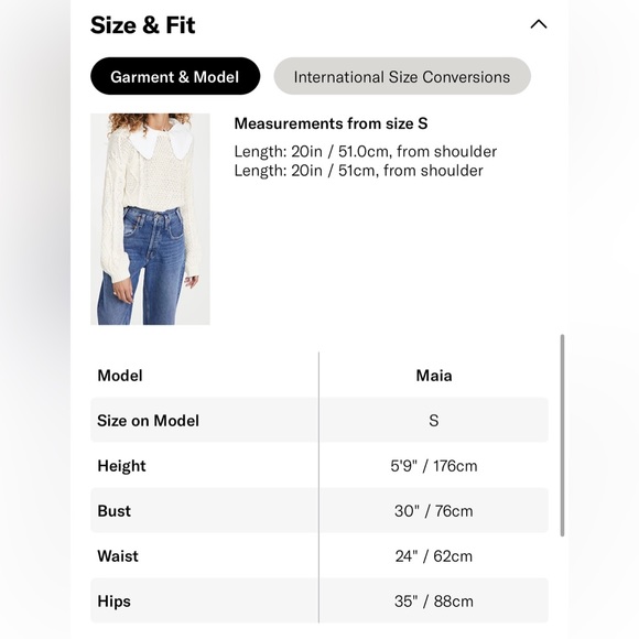 NWT Line & Dot white sweater, size M - Picture 7 of 11